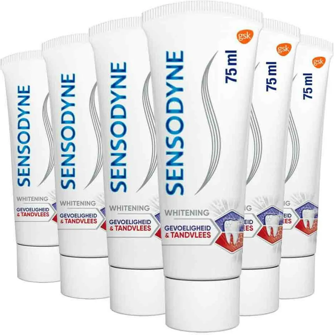 Sensodyne Tandpasta Gevoeligheid & Whitening 75ml - 6 Stuks