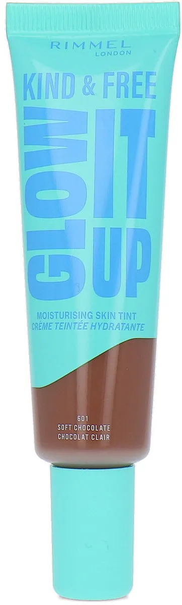 Rimmel London Kind & Free Glow It Up Moisturising Skin Tint 601 Soft Chocolate