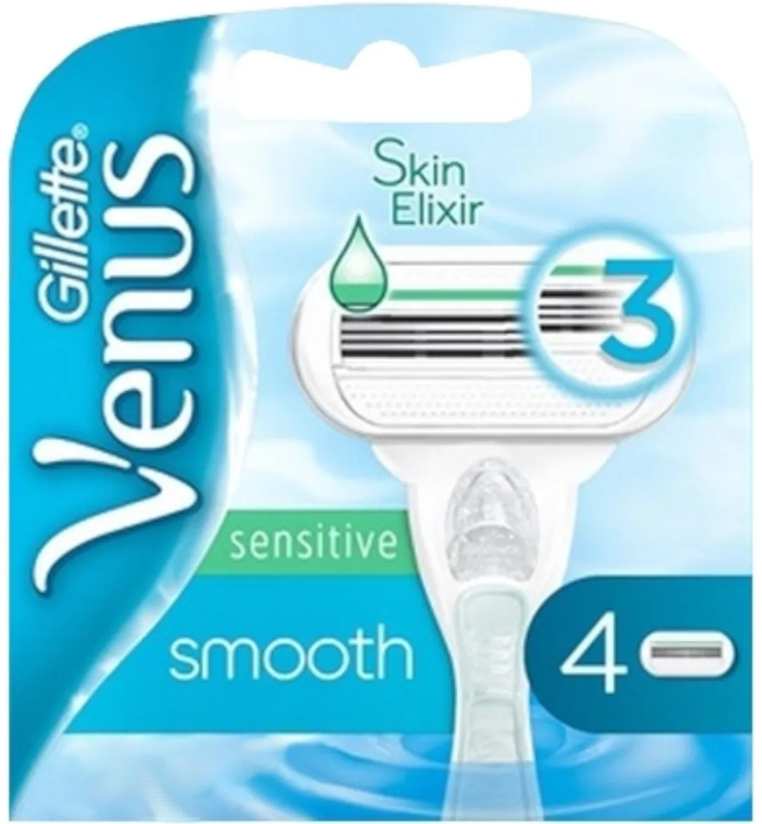Gillette Venus Smooth Sensitive Skin Elixir - 4 Stuks - afbeelding 6 van 6