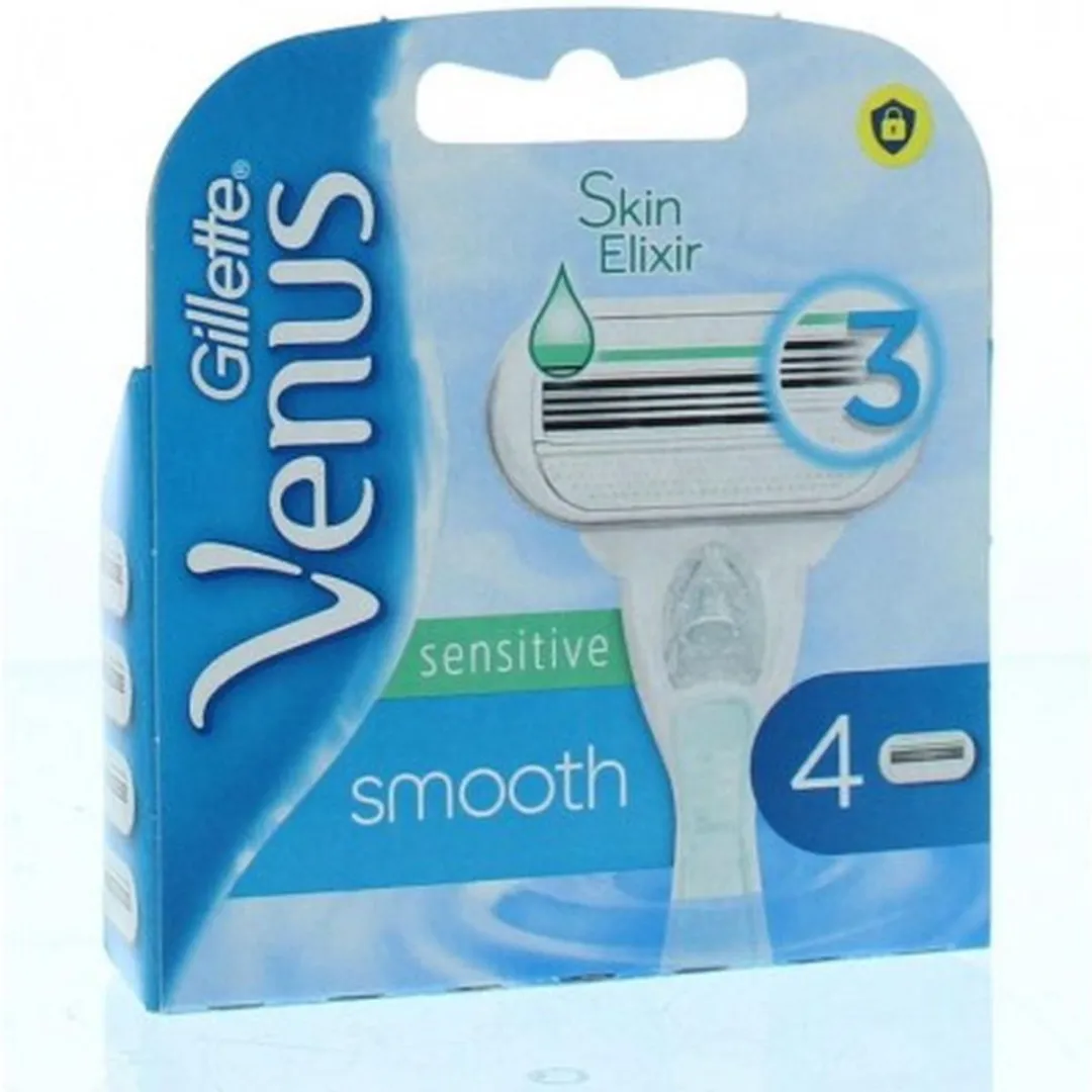 Gillette Venus Smooth Sensitive Skin Elixir - 4 Stuks