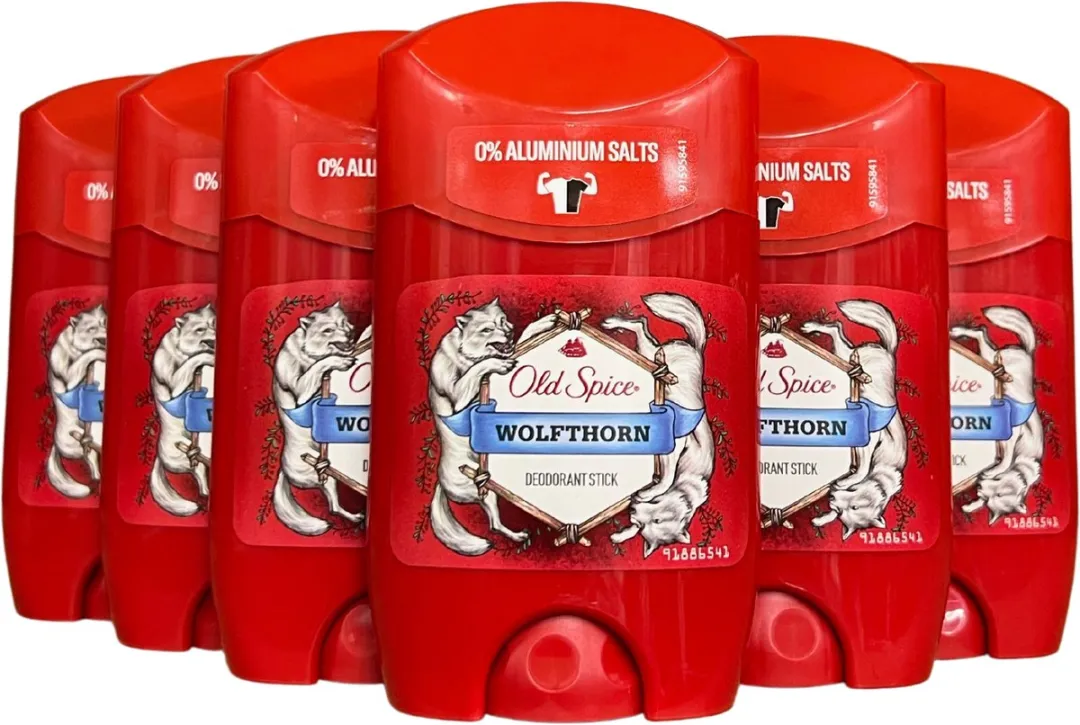 Old Spice Wolfthorn Antitranspirant Stick 300ml - 6 Stuks
