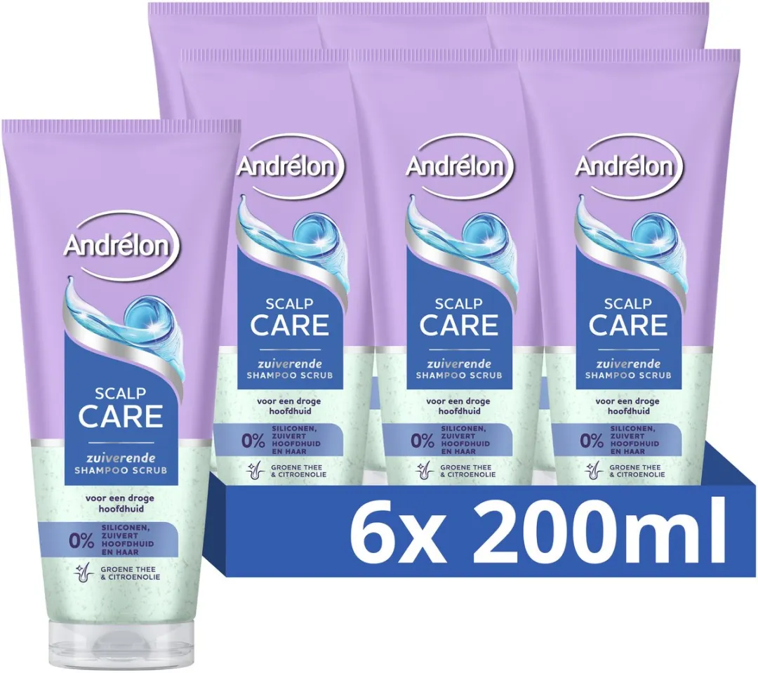Andrélon Scalp Care Shampoo Scrub 6x200ml