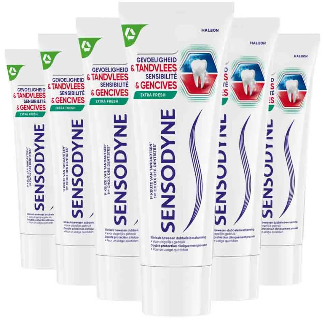 Sensodyne Tandpasta Gevoeligheid & Tandvlees Active Protect 75ml - 6 Stuks