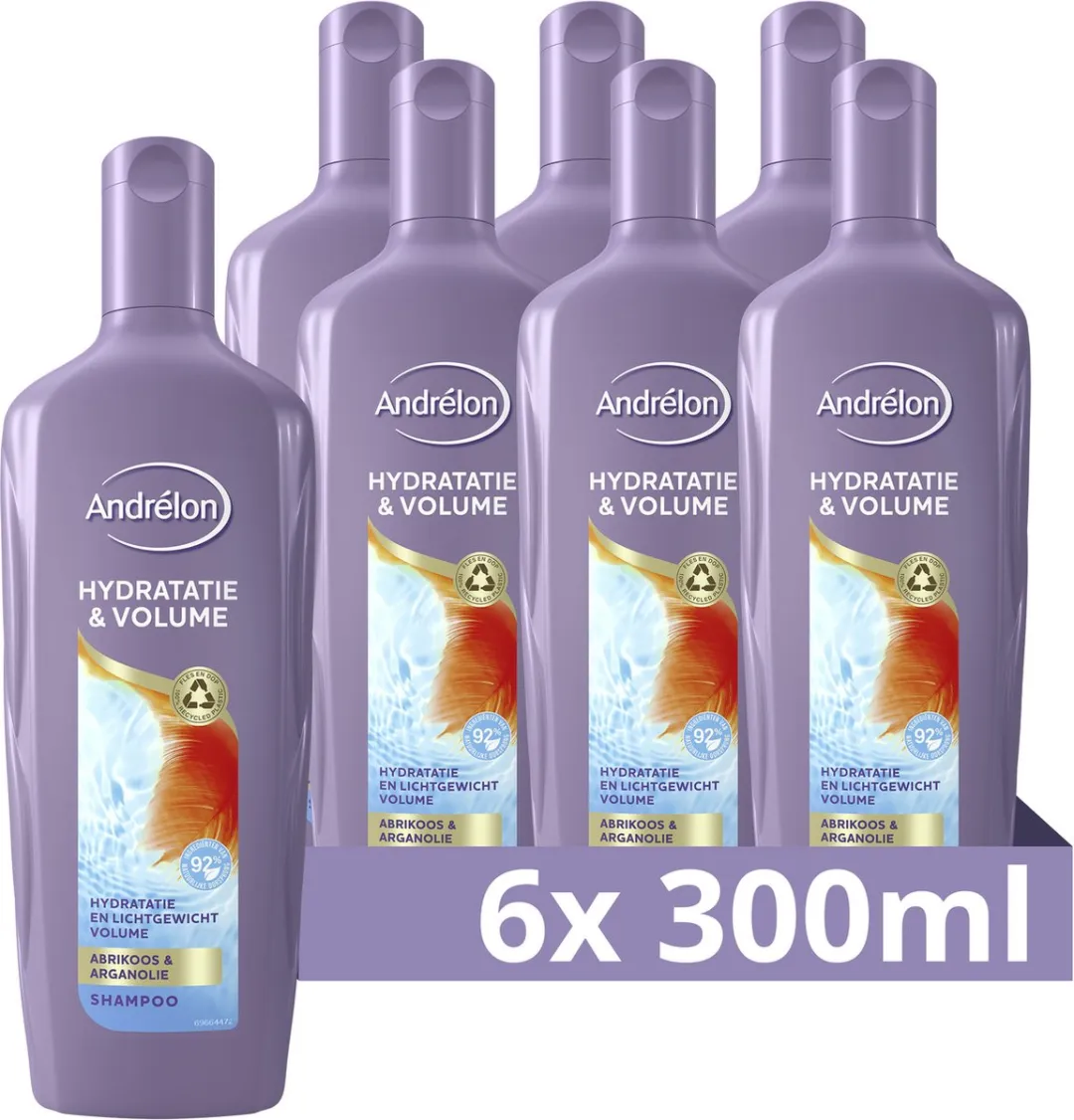 Andrélon Shampoo Hydratatie & Volume 6x300ml