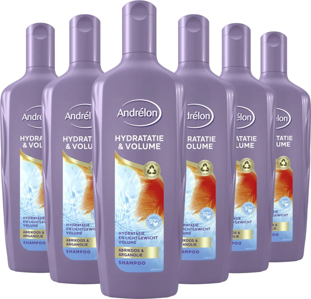Andrélon Shampoo Hydratatie & Volume 6x300ml