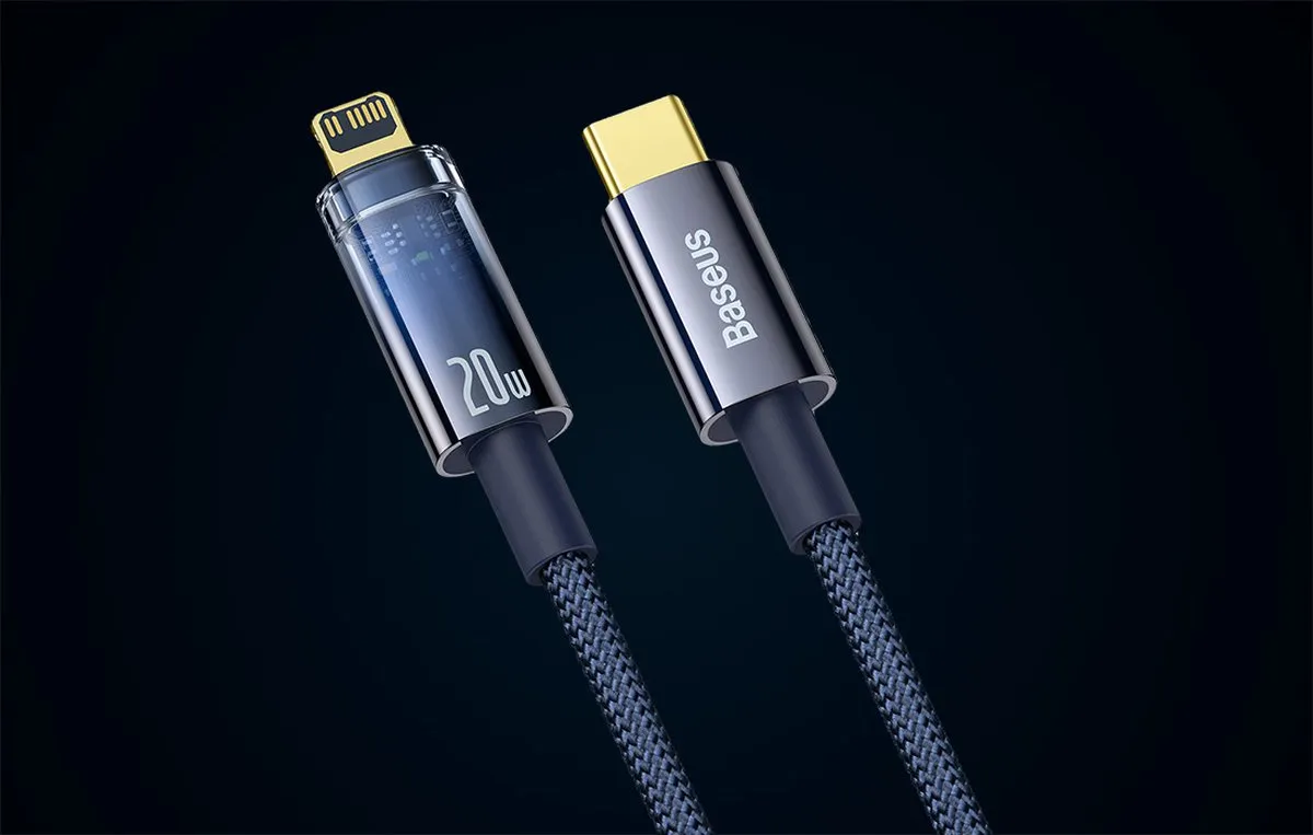 Baseus Explorer Series USB-C - Lightning Kabel 20W 1m - Blauw