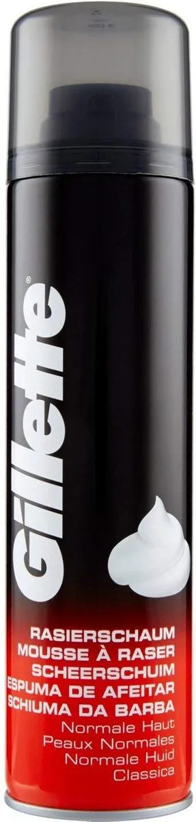 Gillette Basic Scheerschuim 200ml - 6 Stuks