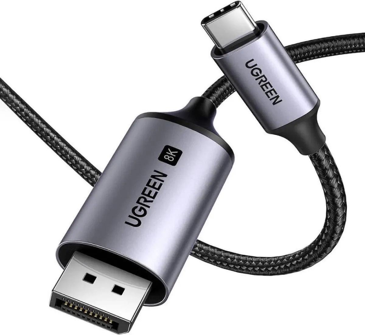 UGREEN CM556 USB-C naar DisplayPort Kabel 8K - 2m - Grijs