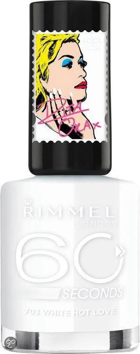 Rimmel London 60 Seconds Nagellak 703 White Hot Love - 8ml