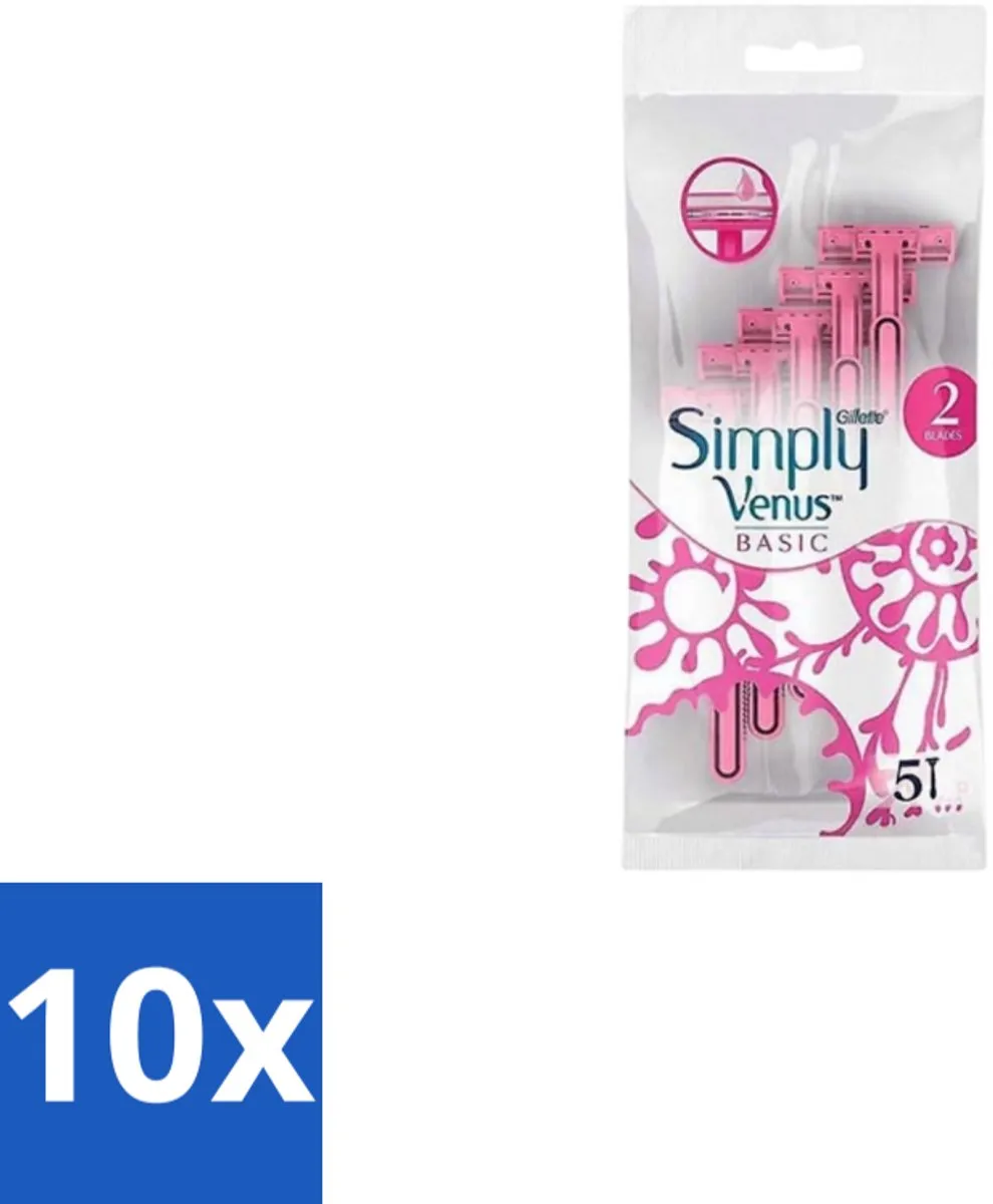 Gillette Venus Simply Basic Wegwerpscheermesjes 5 Stuks