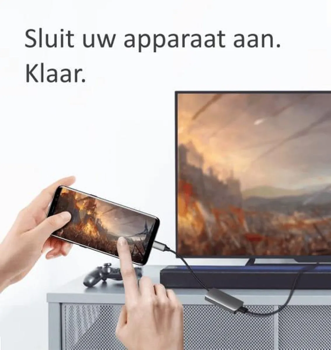 Ugreen USB-C naar HDMI 2.0 Adapter 4K@60Hz - Grijs