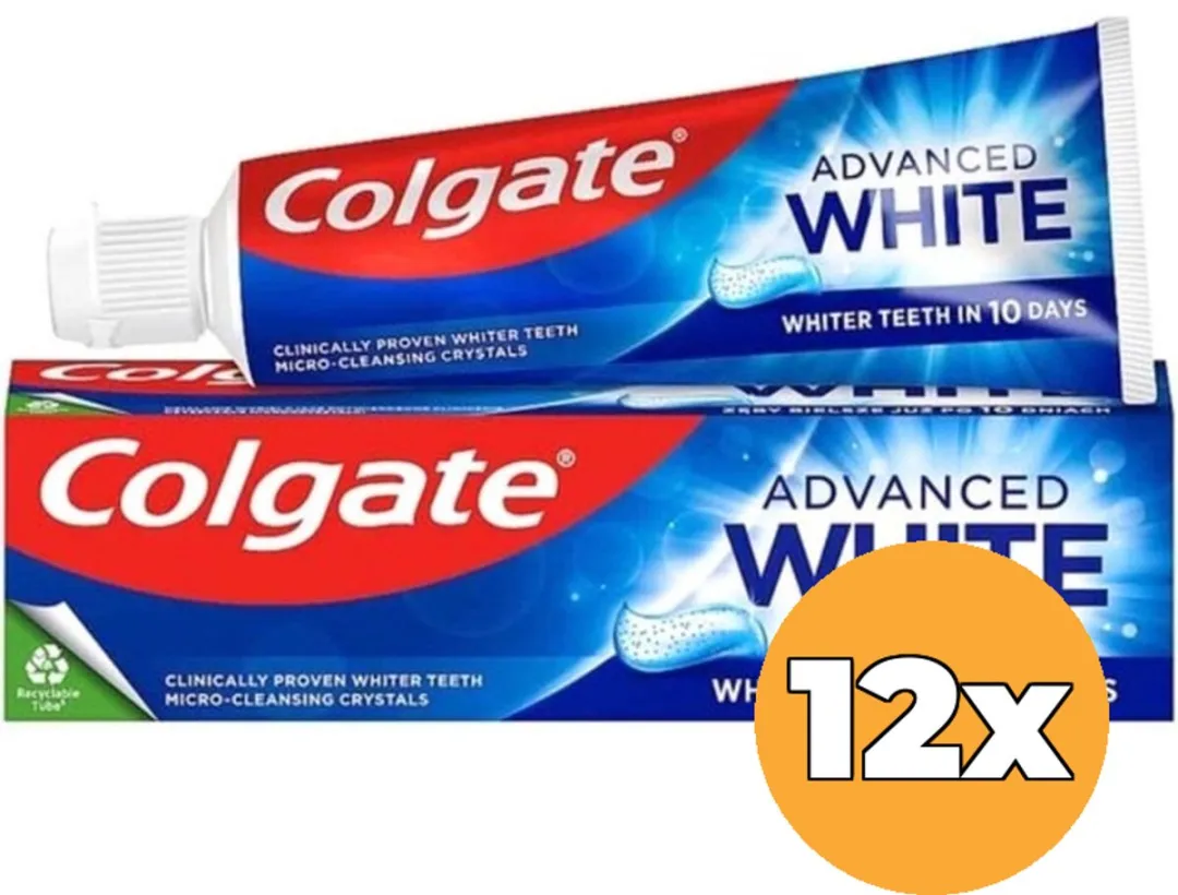 Colgate Advanced White Tandpasta - 12x75ml