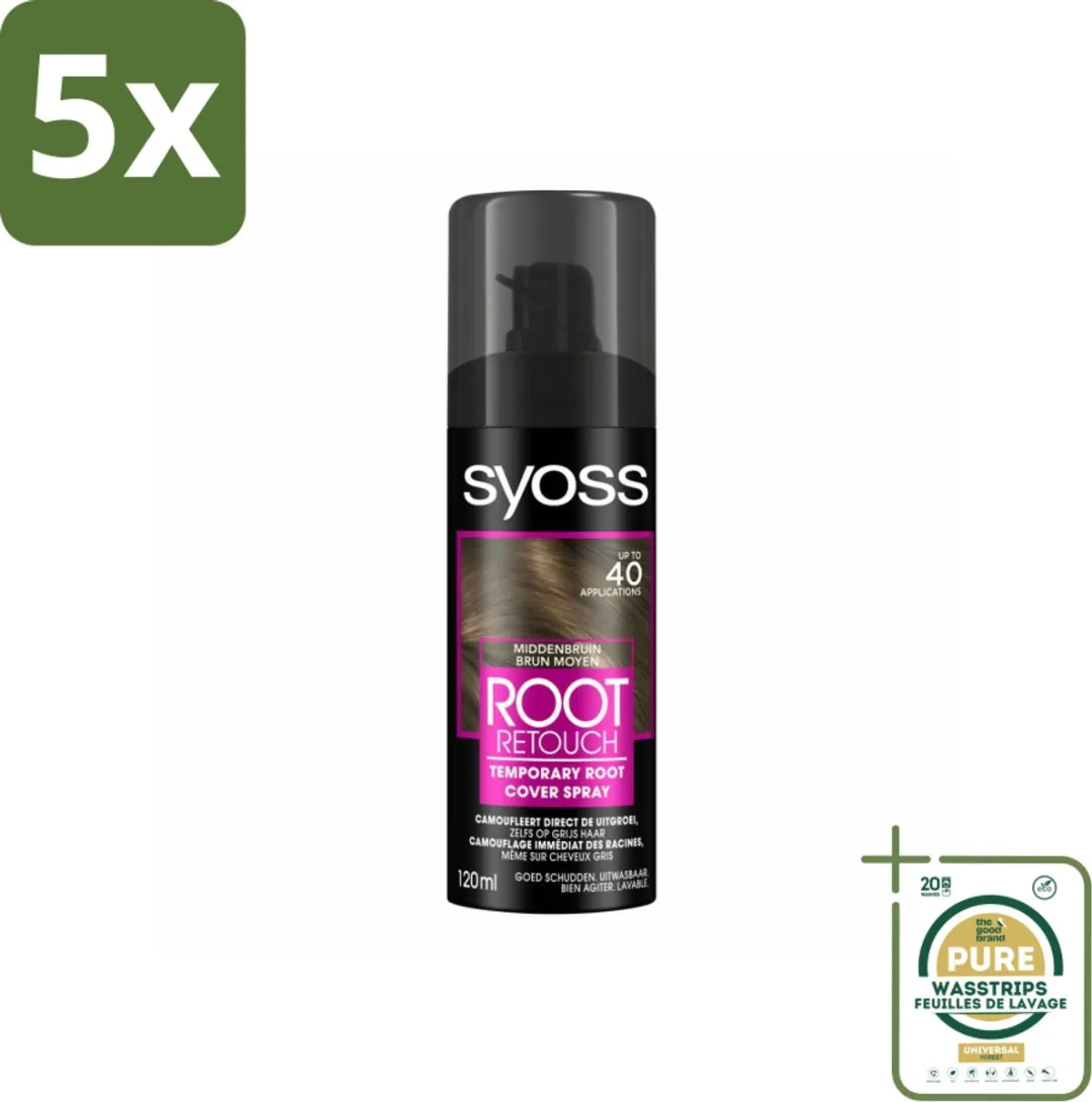 SYOSS Uitgroeispray Middenbruin 575ml