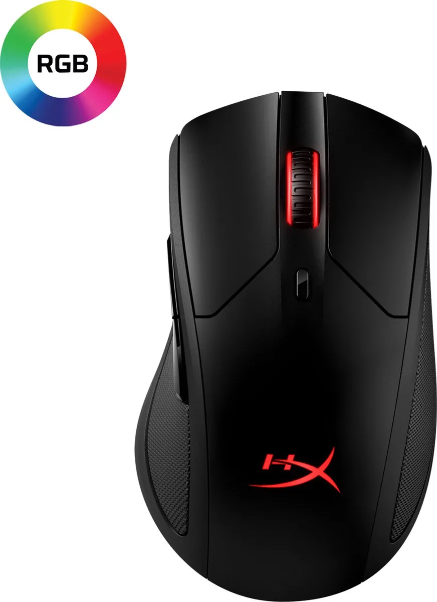 HyperX Pulsefire Dart HX-MC006 Draadloze Gaming Muis - Zwart - afbeelding 4 van 6