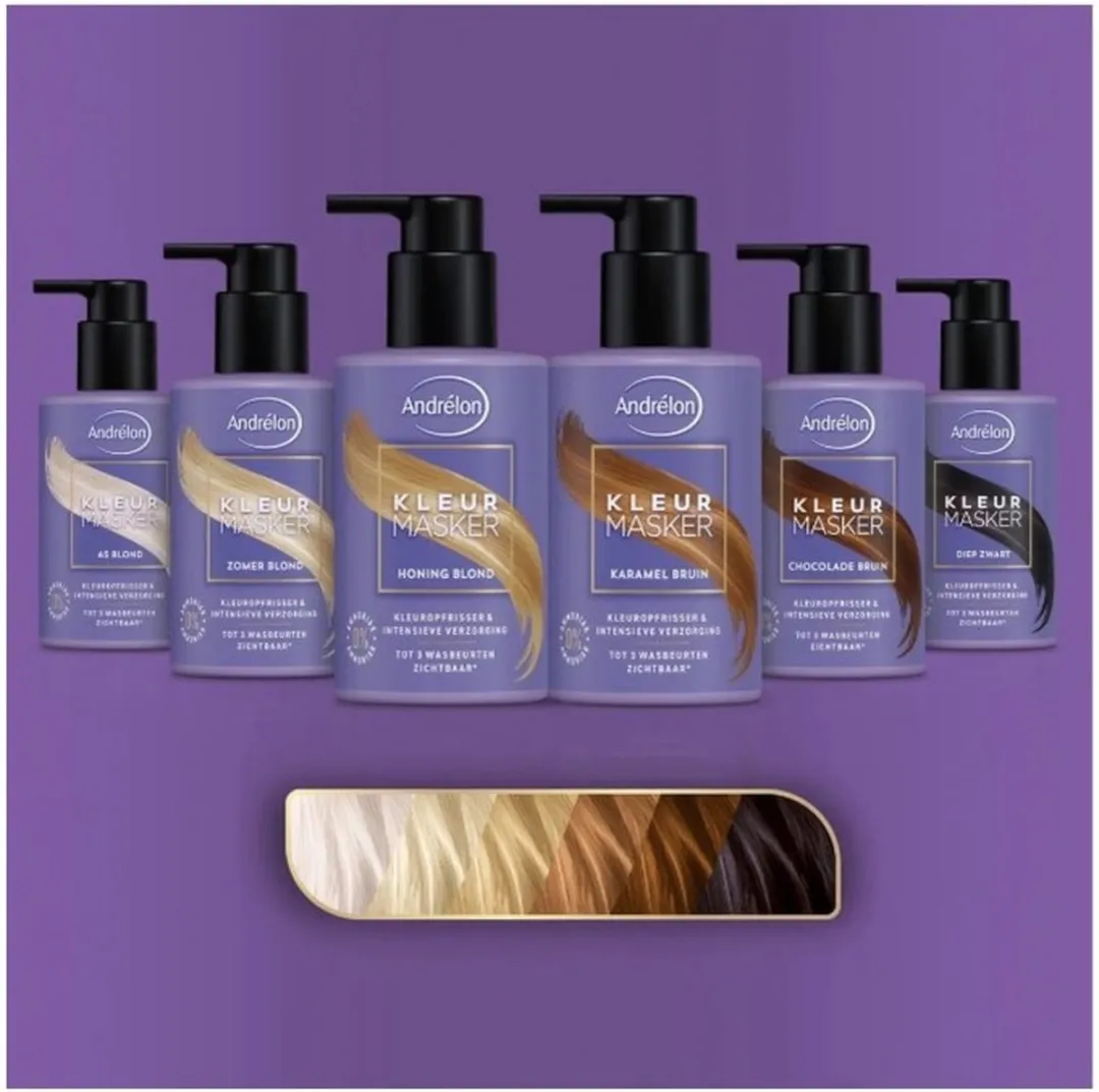 Andrélon Kleurmasker Chocoladebruin - 6x200ml