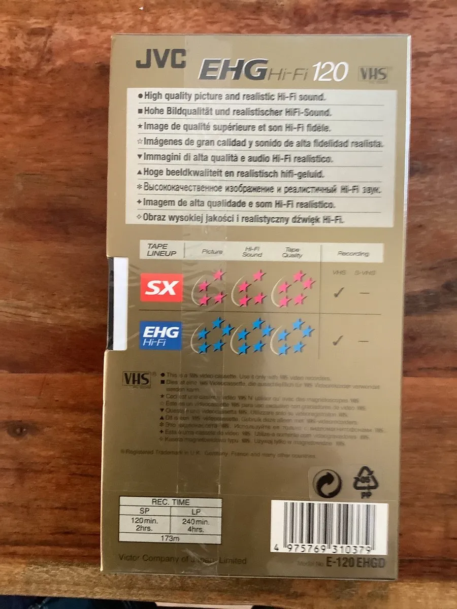 JVC E-120 VHS-band - 1 Stuk
