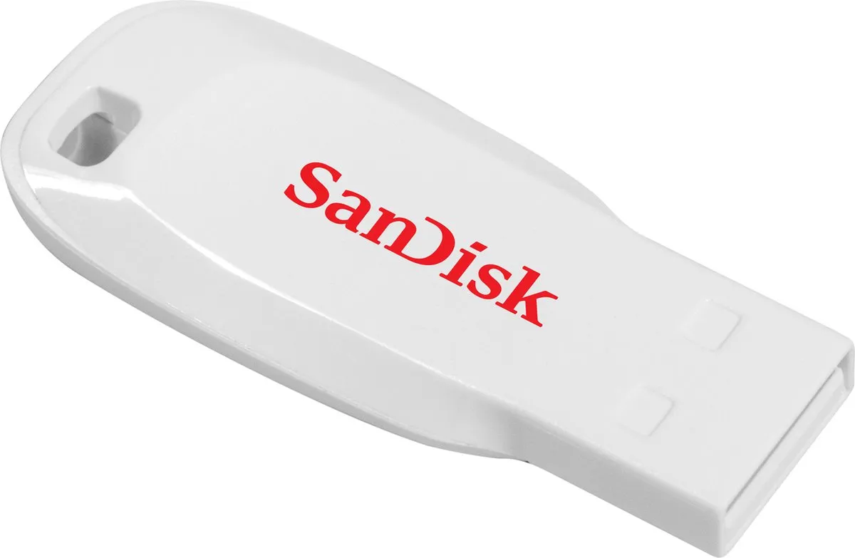SanDisk Cruzer Blade USB-stick 16GB - Wit