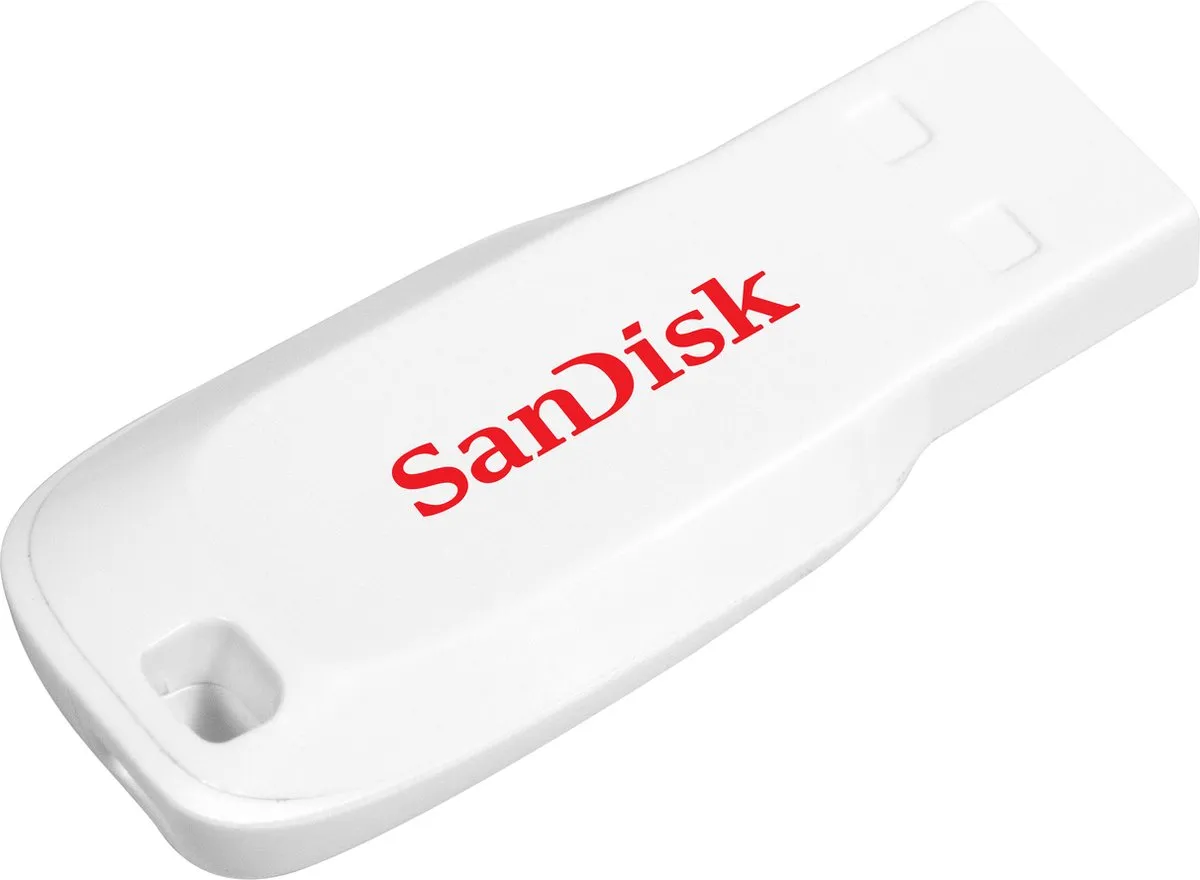 SanDisk Cruzer Blade USB-stick 16GB - Wit