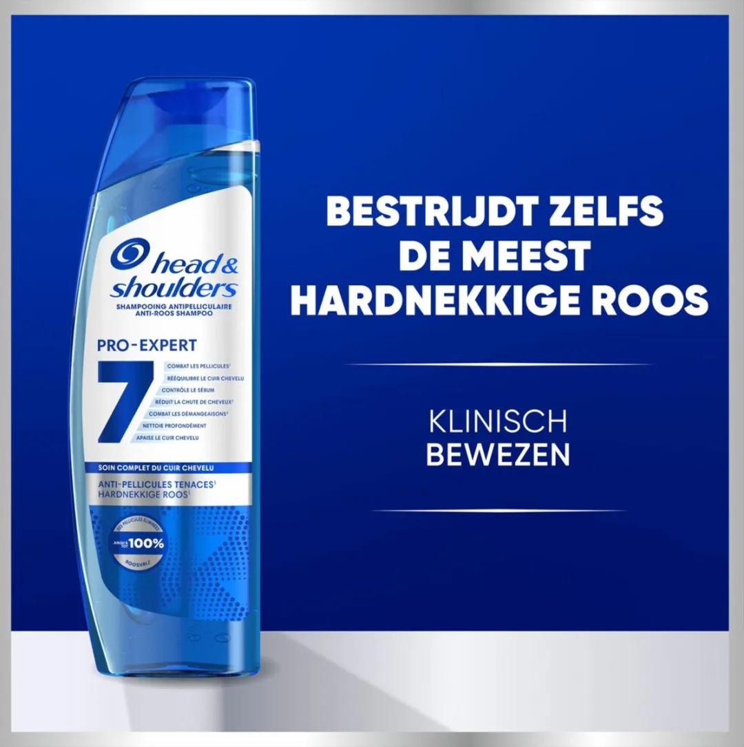 Head & Shoulders Pro-Expert 7 Shampoo Hardnekkige Roos 250ml