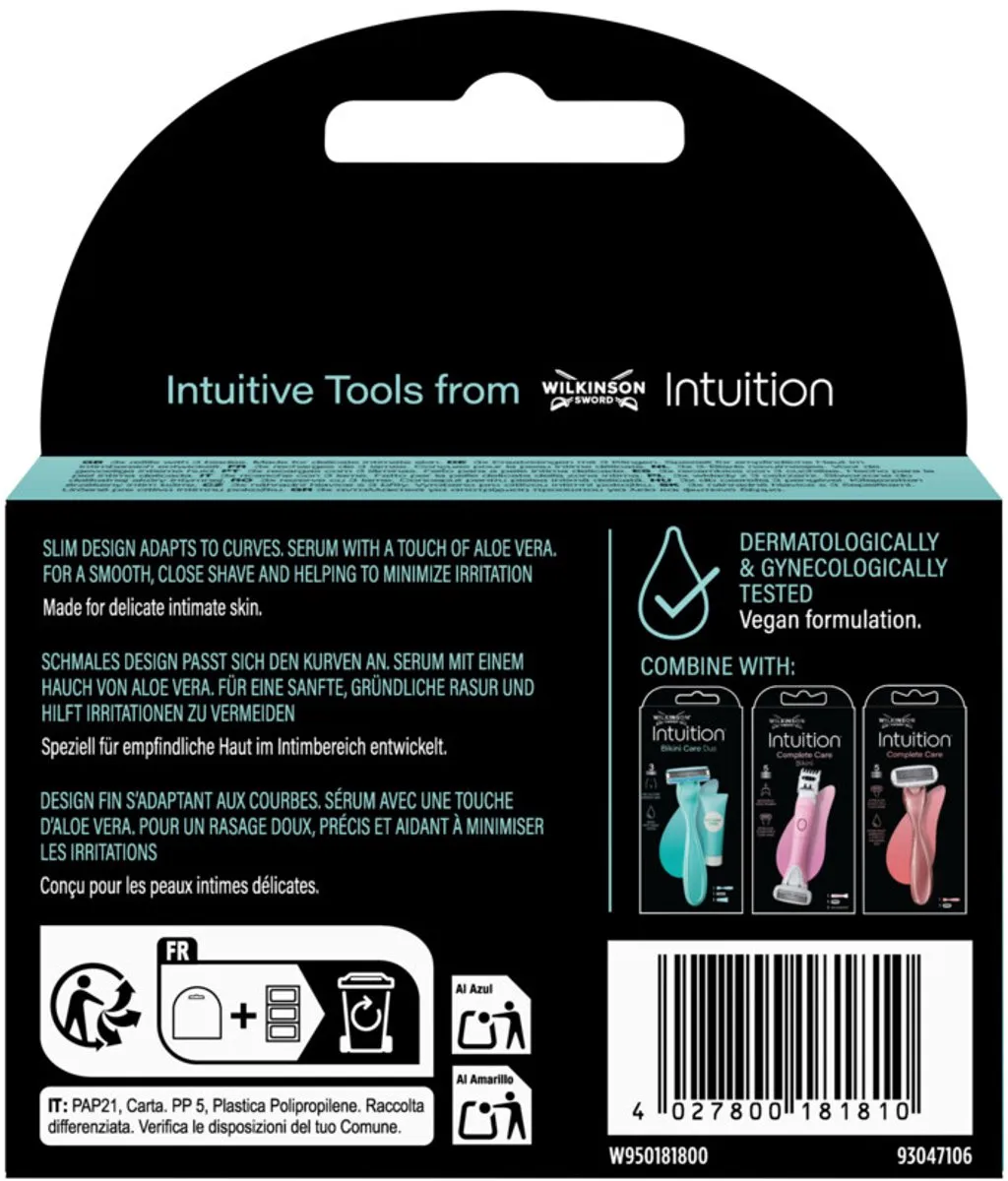 Wilkinson Intuition Bikini Care Navulmesjes - 9 Stuks