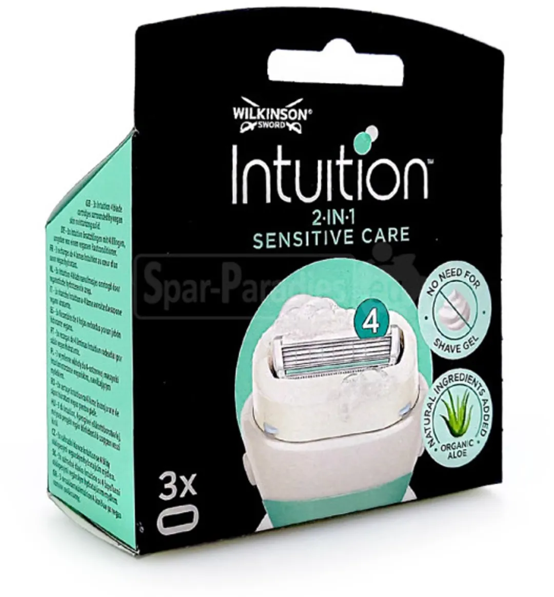 Wilkinson Blades Intuition 2in1 Sensitive Care Scheermesjes 9stuks - 4 Bladen