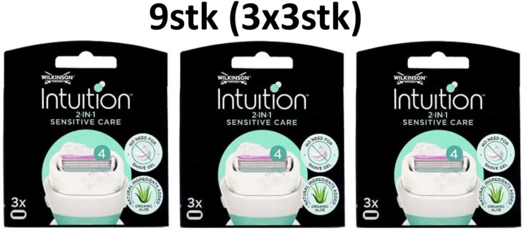 Wilkinson Blades Intuition 2in1 Sensitive Care Scheermesjes 9stuks
