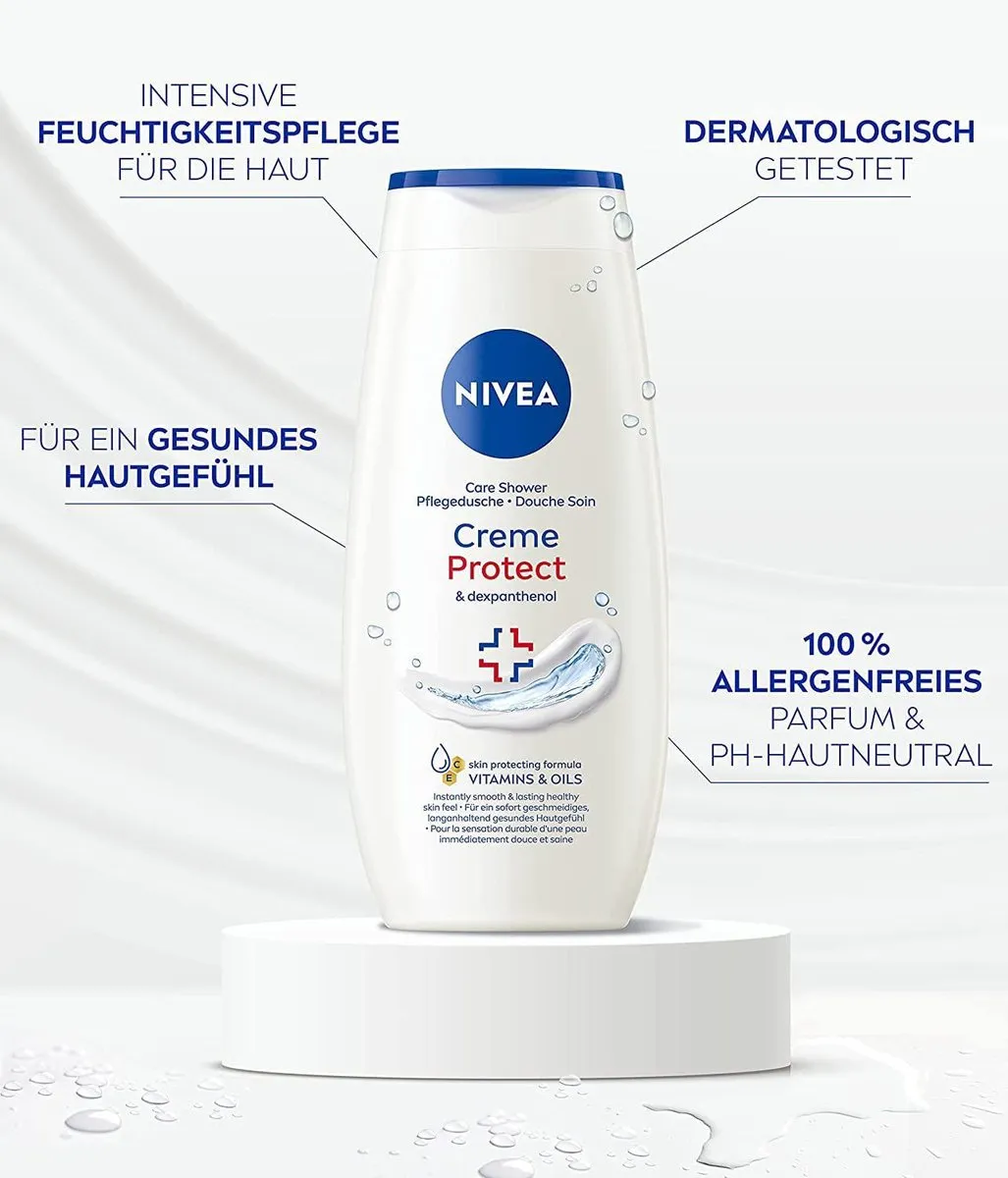 NIVEA Douchegel Creme Protect & Dexpanthenol 250ml - 2 Stuks