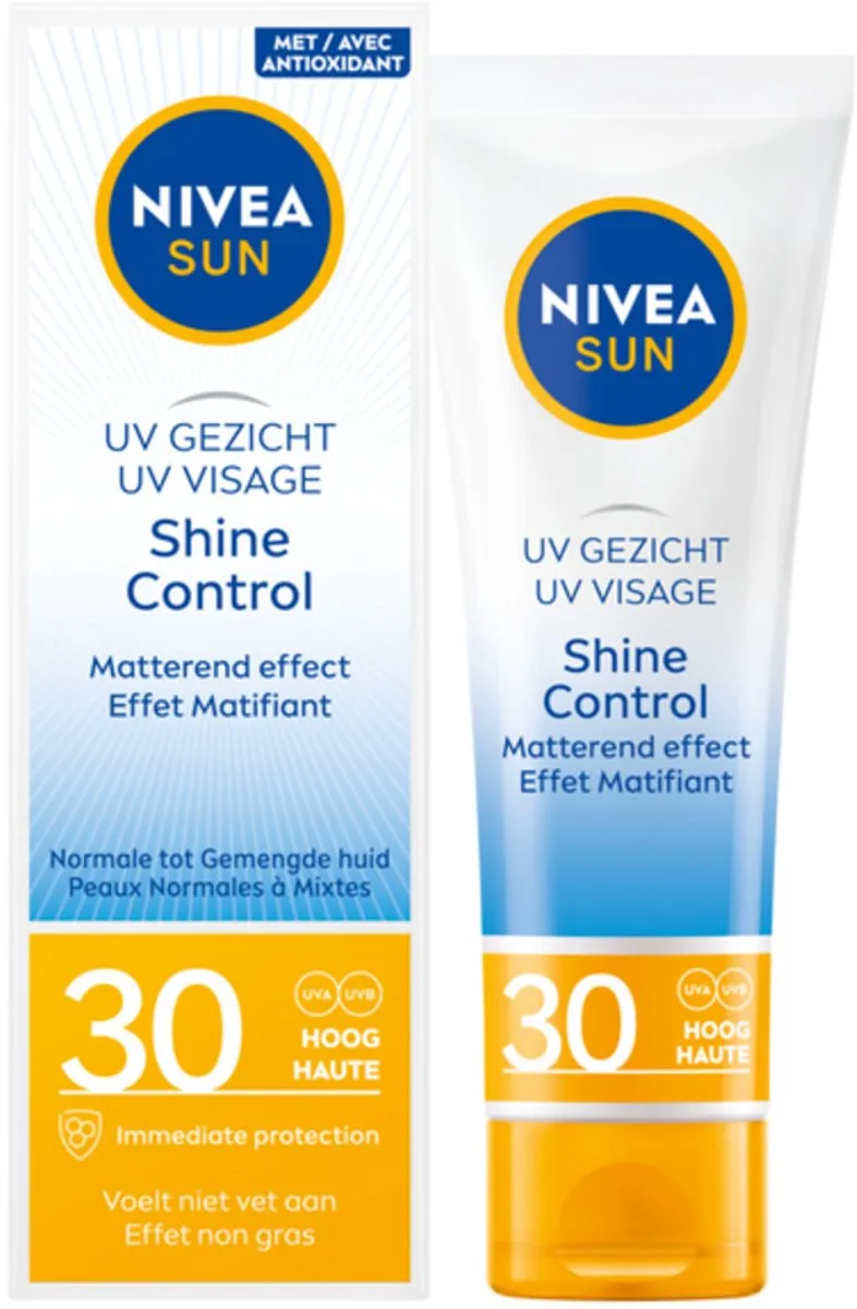 NIVEA SUN Face Shine Control Zonnebrandcrème SPF 30