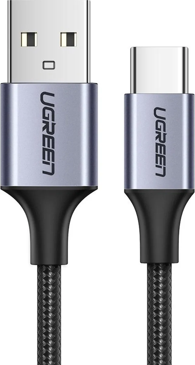 Ugreen USB Type C Quick Charge 3.0 Kabel 0,5m - Grijs - afbeelding 2 van 6