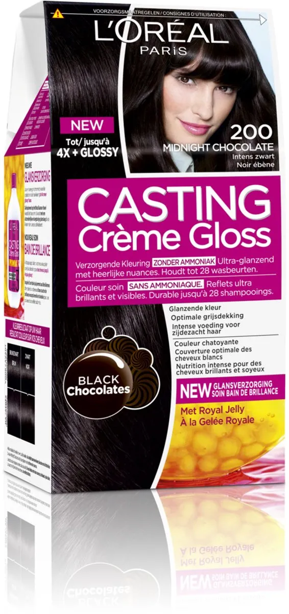 L'Oréal Paris Casting Crème Gloss 200 Zeer Donkerbruin - 1030ml