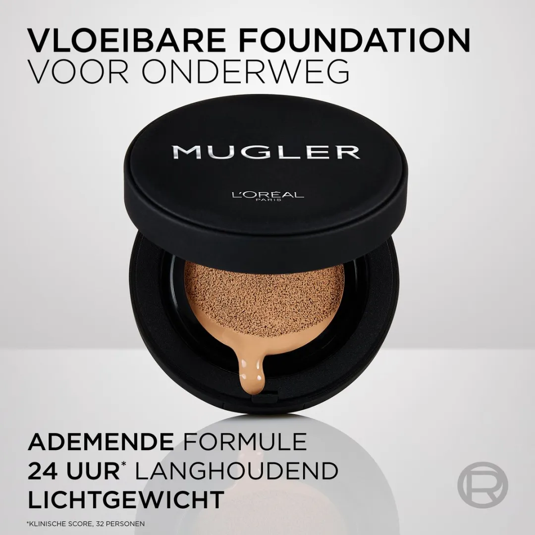 L'Oréal Paris x Mugler Subtiele Glow Cushion Foundation Donker 102g