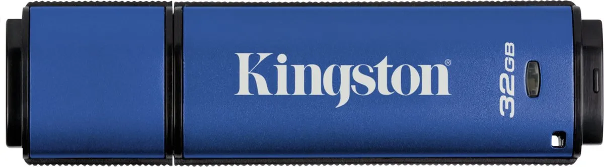 Kingston DataTraveler Vault Privacy 3.0 USB-stick 32GB - Blauw