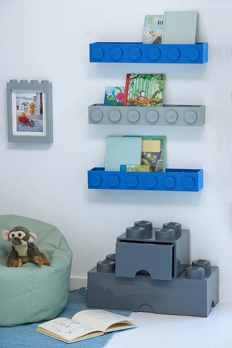 LEGO Iconic Boekenplank - Blauw