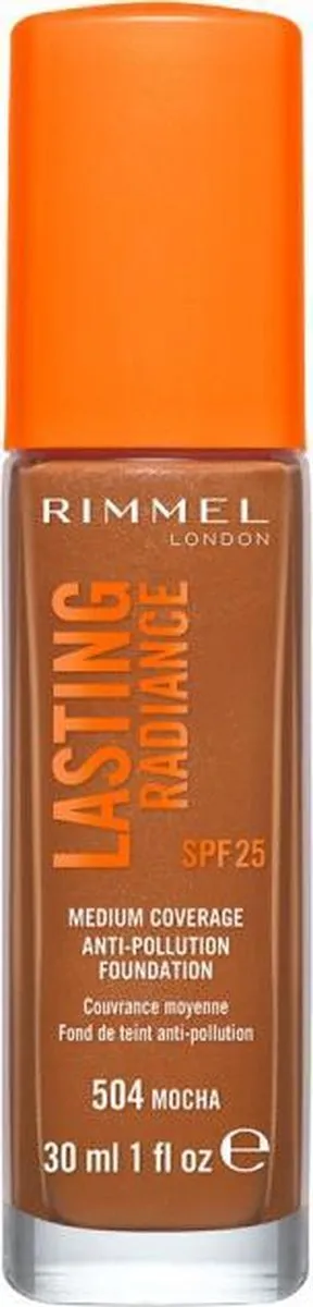 Rimmel London Lasting Radiance Foundation 504 Mocha - 30ml