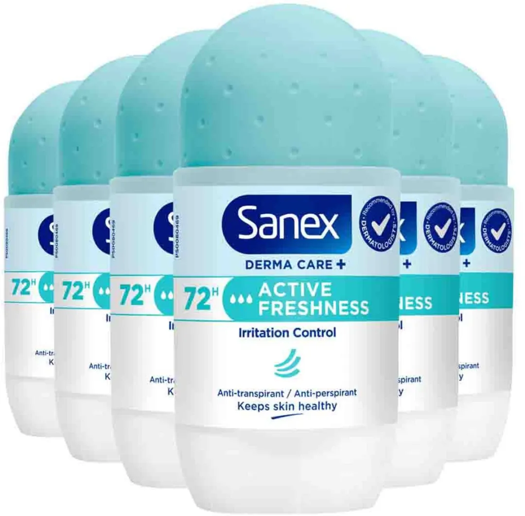 Sanex Deoroller Active Freshness 72H - 6x53ml
