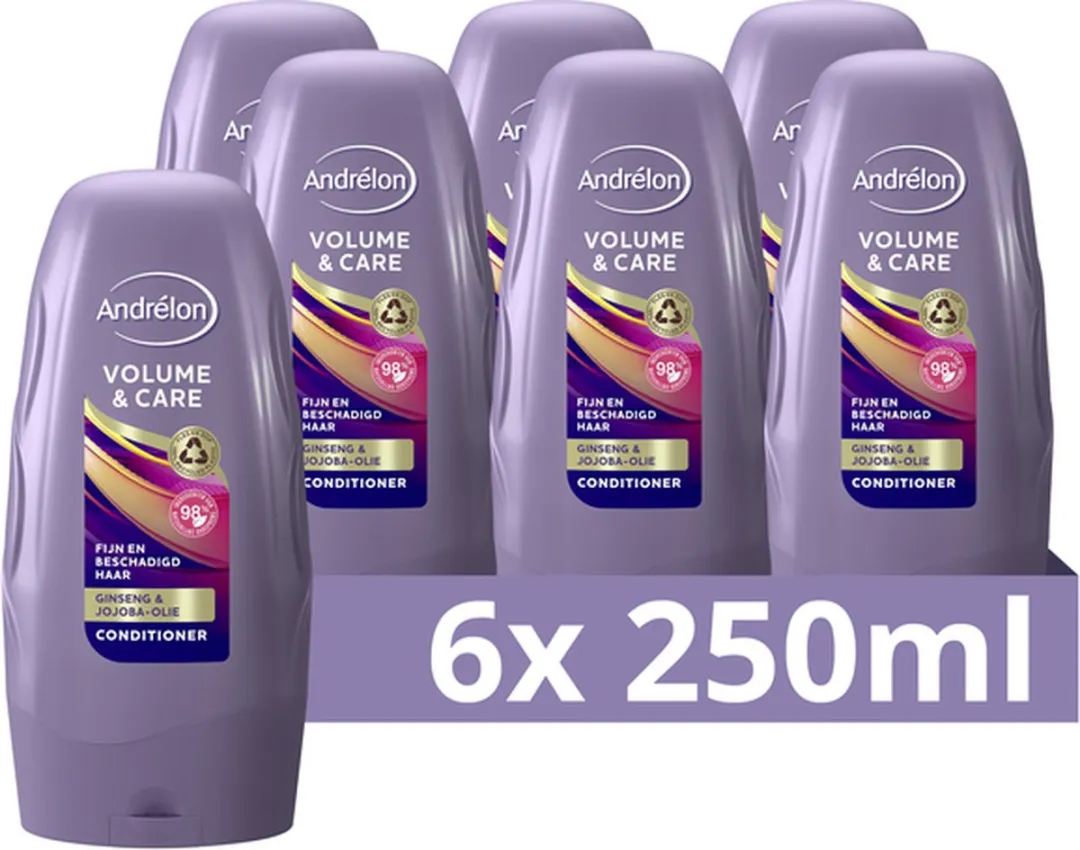 Andrélon Volume & Care Conditioner 250ml - 6 Stuks
