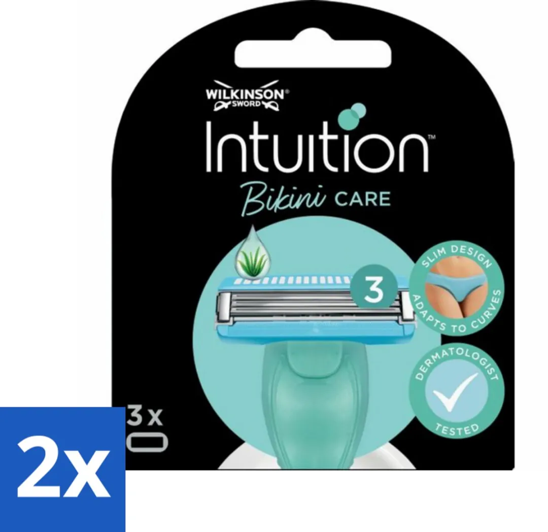 Wilkinson Intuition - Navulmesjes - Bikini Care Duo - Praktisch - 3 mesjes - Voordeelverpakking - 2 stuks