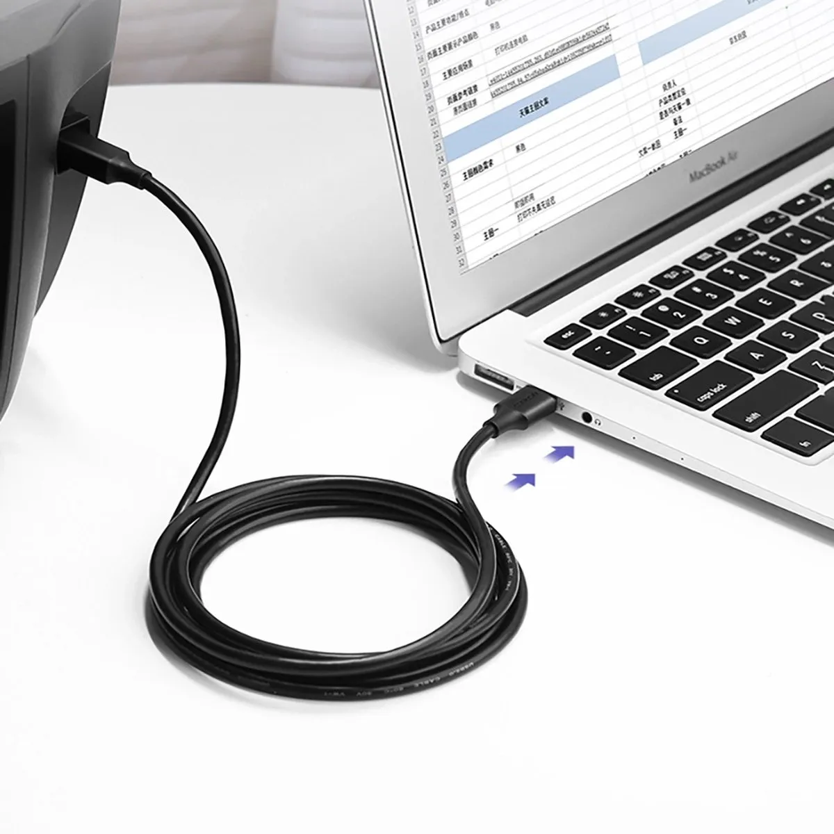 Ugreen USB Type B Printerkabel 2.0 - 1m - Zwart - afbeelding 6 van 6