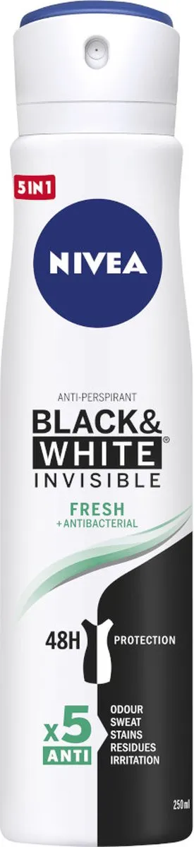 NIVEA Black&White Invisible Fresh Deo 250ml