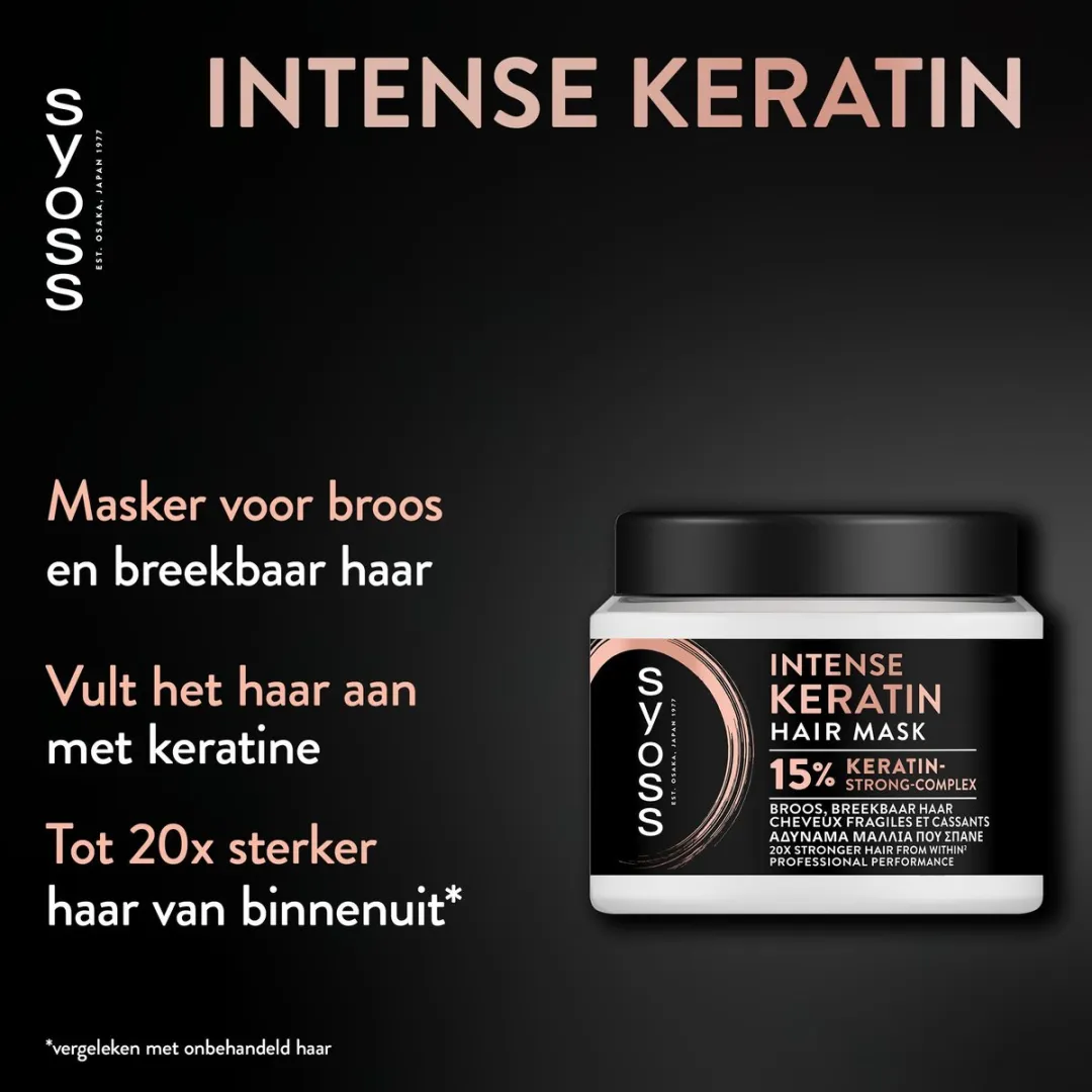 SYOSS Keratin Mask Blauwe Lotus - 6x400ml - afbeelding 6 van 6