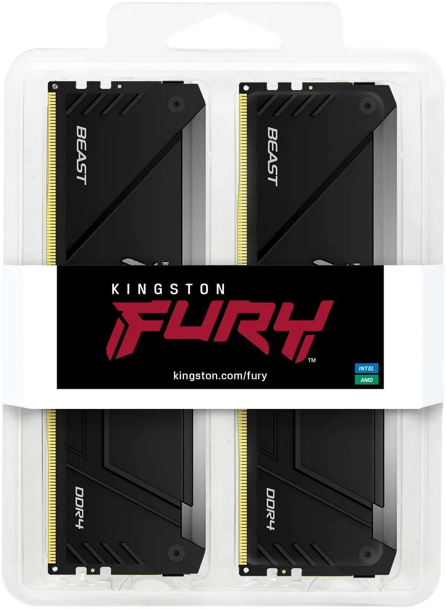 Kingston Fury Beast KF436C17BB2AK2/16 DDR4 RAM 16GB 3600MHz 2x8GB RGB
