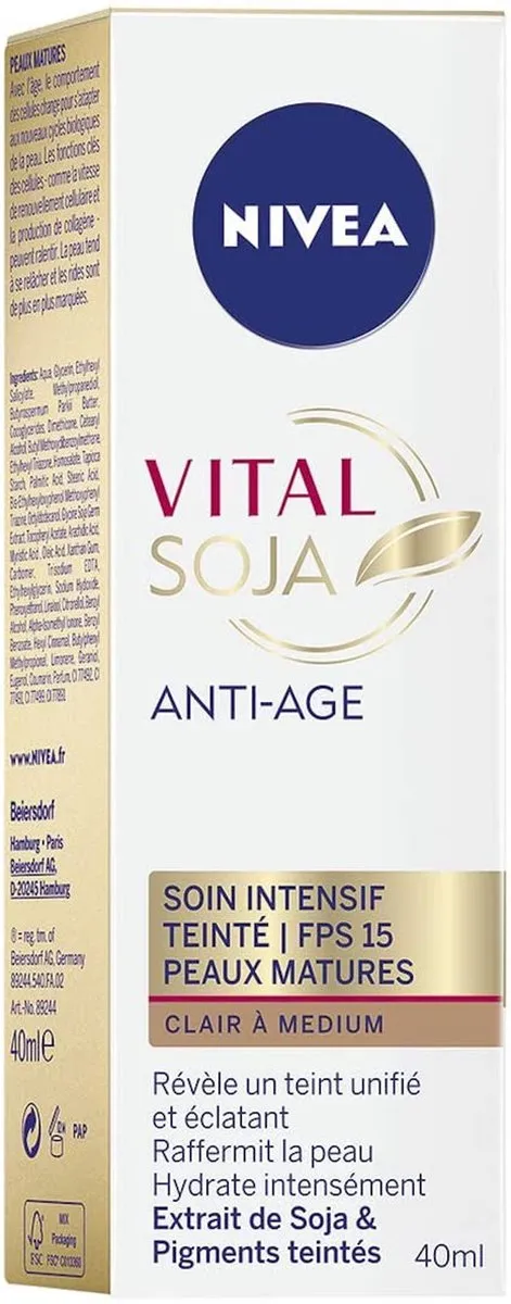 NIVEA Vital Soja Anti-Aging Light Tinted SPF 15 - 40ml