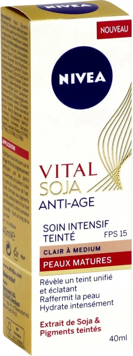 NIVEA Vital Soja Anti-Aging Light Tinted SPF 15