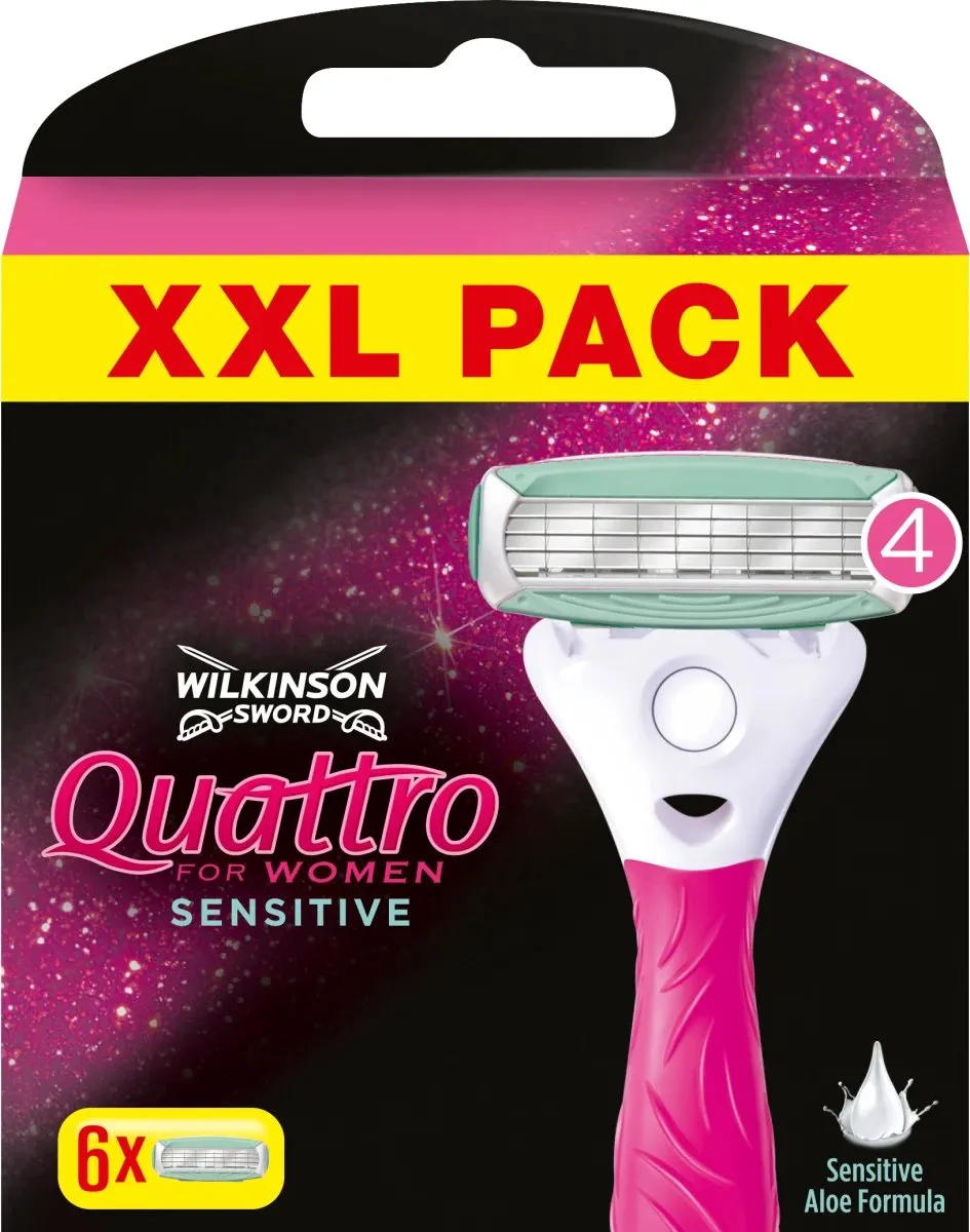 Wilkinson Sword Quattro For Women Sensitive Met Aloe Vera