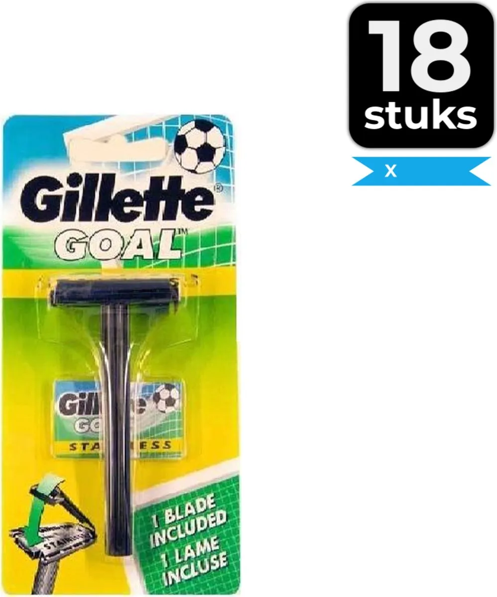 Gillette Goal Stainless Scheermes - 18 Stuks
