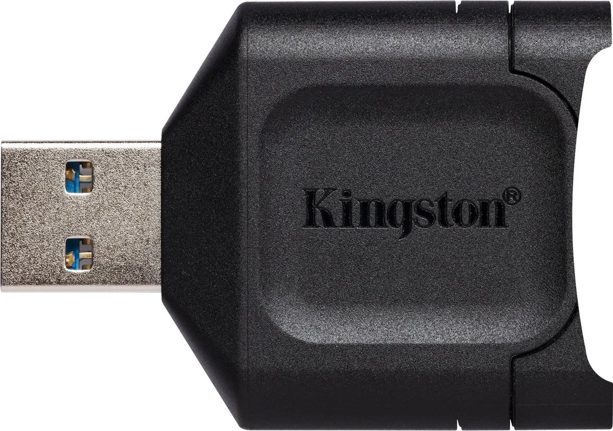 Kingston MobileLite Plus MLP Externe Geheugenkaartlezer - USB-A 3.2 Gen 1 - Zwart