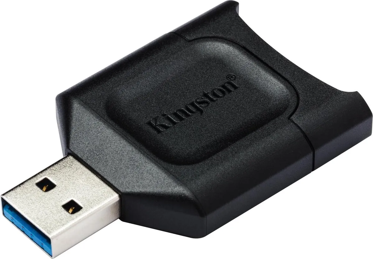 Kingston MobileLite Plus MLP Externe Geheugenkaartlezer - USB-A 3.2 Gen 1 - Zwart