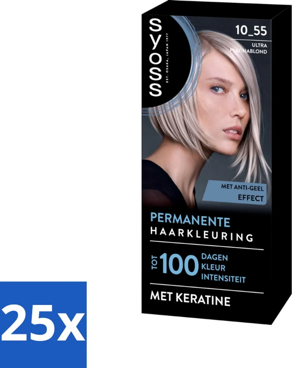 SYOSS Permanent Haarkleuring 10-55 Ultra Platina Blond