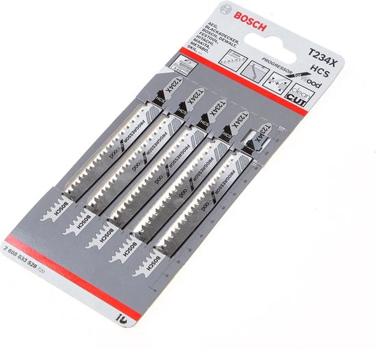 Bosch T 234 X Progressor Decoupeerzaagblad 91mm - Hout
