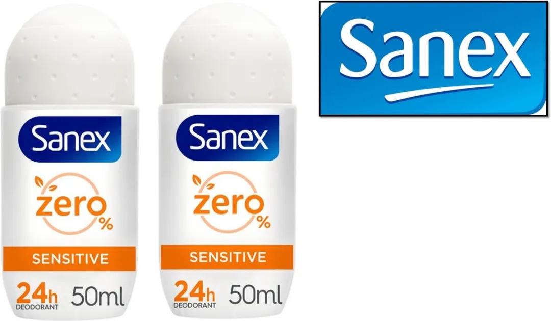 Sanex Deo Roller Zero Sensitive 2x50ml